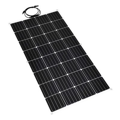 İyi bir fiyat. 12V Eğilebilir Mono Güneş Paneli Şebekeden Uzak RV 100 Watt Yarı Esnek Güneş Paneli çevrimiçi