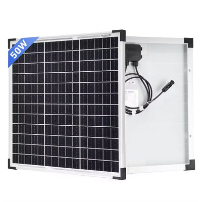 İyi bir fiyat. 50W PERC Yüksek Performanslı Gümüş Güçlü Mono Güneş Paneli Pil Hücresi PV Modülü Şarj Keti Kamp Rv Güneş Karavanı için çevrimiçi