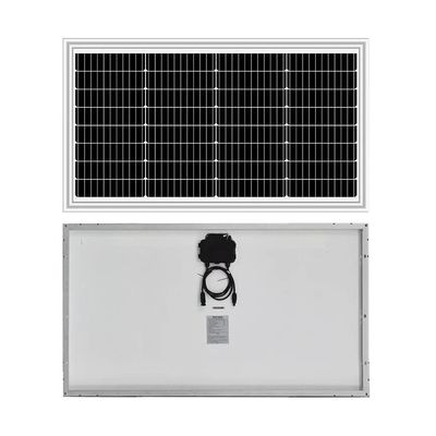 İyi bir fiyat. 60W 65w Mono Siyah Beyaz Arka Sayfa Cam Güneş Paneli Pv Modülü İnce Aşırı Sıcaklık 20v Vmp 12v Pil Hücresi İçin çevrimiçi
