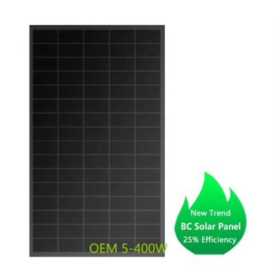 İyi bir fiyat. Factory Wholesale 26% High Efficiency Solar Panels HPBC Pv Module 50W 100W 200W 300W 400W Best Quality Glass Solar Panel for Roof Rv Boat Yacht  çevrimiçi