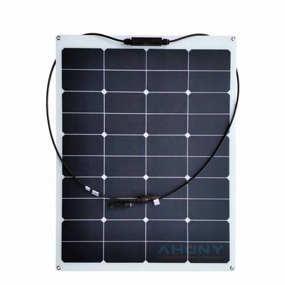İyi bir fiyat. İnce Film ETFE Eğilebilir Güneş Paneli Yarım Esnek 12v 75 Watt Suya dayanıklı Monokristal sol panel tedarikçisi çevrimiçi