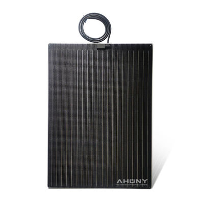 120W Monocrystalline Yarım Sert Güneş Panelleri Kayganlık Karşıtı Rv Tekne Yat için Yürüyebilir