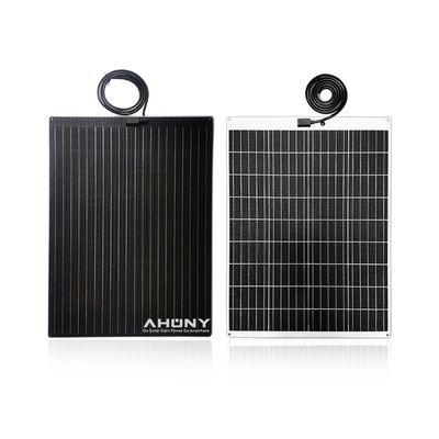 İyi bir fiyat. 65W Yarım Sert Ultra İnce Güneş Panelleri Deniz Kampı Rv Teknesi İçin Yürüyebilir çevrimiçi