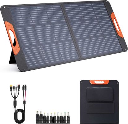 Kompakt 100W Portatif Güneş Paneli 100 Watt 20V Monocrystalline Katlanabilir Güneş Paneli Şarj Aracı