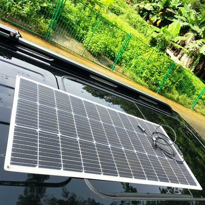 100W Su geçirmez İnce Film Şeffaf Plastik Güneş Esnek Panelleri Tekne Aracı Gölge Gücü Üretir
